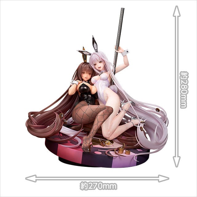 PREORDER+ 12/2026 (NOT CANCELLABLE) Goddess of Victory: Nikke Statue 1/7 Noir &amp; Blanc Bunny X 777 Ver. 28 cm