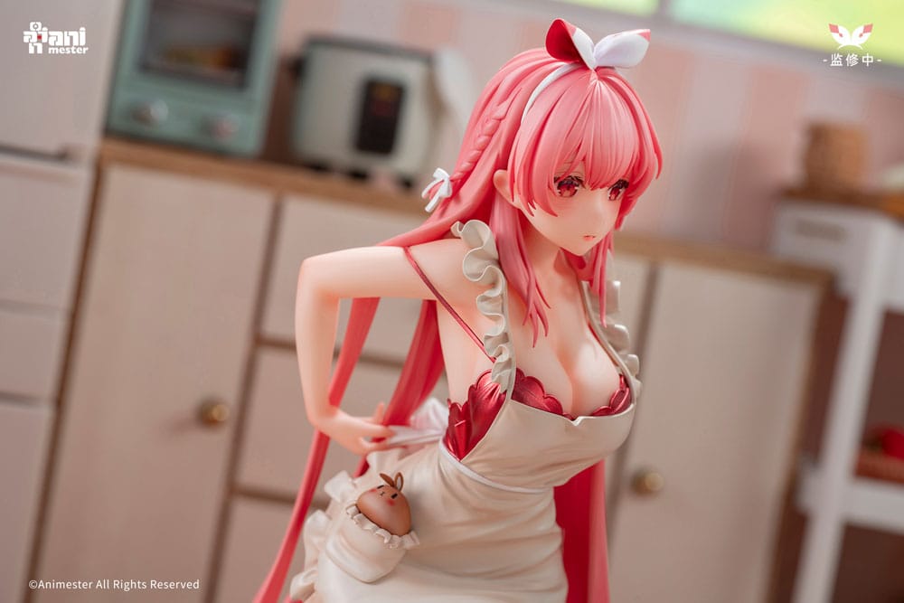PREORDINE+ 11/2025 Original Character Statue 1/7 White Rabbit Rosu 16 cm