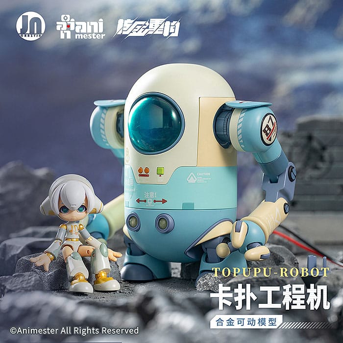 PREORDINE ESAURITO Original Character Plastic Model Kit Alloy Articulated Assemblable Model Topupu Robot 12 cm