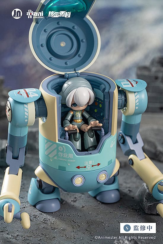 PREORDINE ESAURITO Original Character Plastic Model Kit Alloy Articulated Assemblable Model Topupu Robot 12 cm