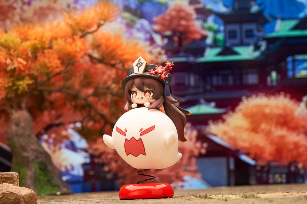 PREORDINE+ 10/2026 Genshin Impact PVC Statue Hu Tao Chibi Chara Yurayura Stand Ver. (re-run) 10 cm