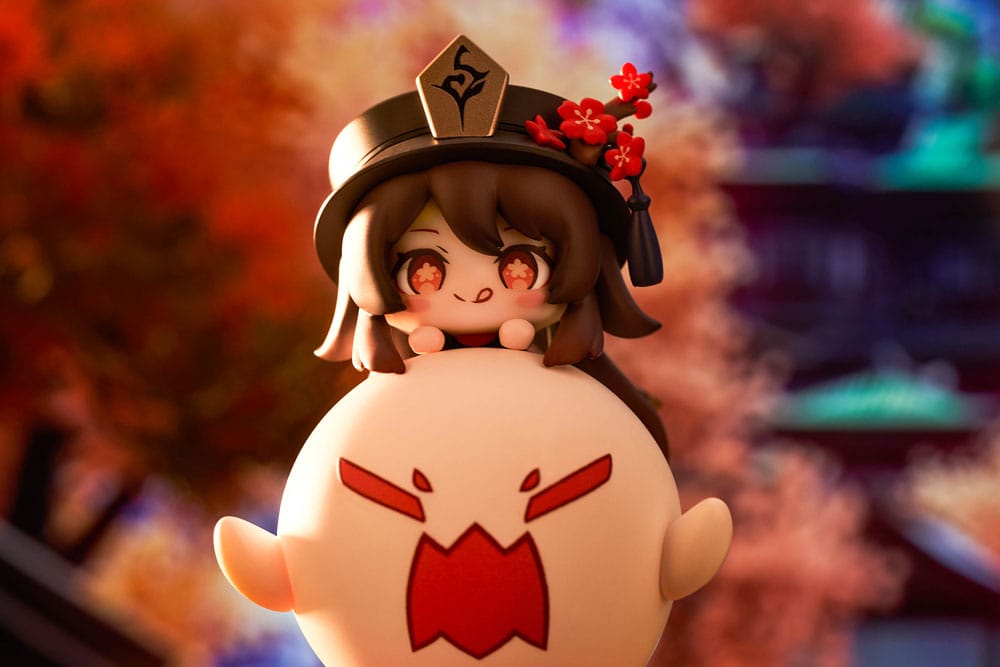 PREORDINE+ 10/2026 Genshin Impact PVC Statue Hu Tao Chibi Chara Yurayura Stand Ver. (re-run) 10 cm