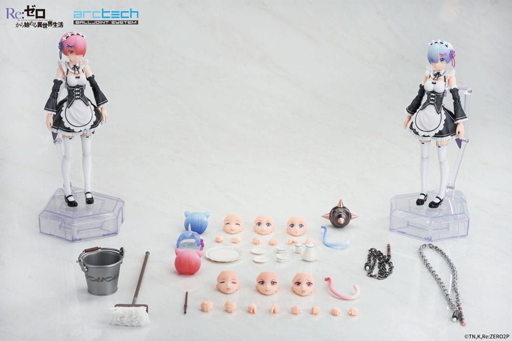 PREORDINE CHIUSO 12/2025 Re:Zero Starting Life in Another World Arctech Posable Series Action Figures 2-Pack 1/8 Rem & Ram 20 cm (PREORDINE NON CANCELLABILE)