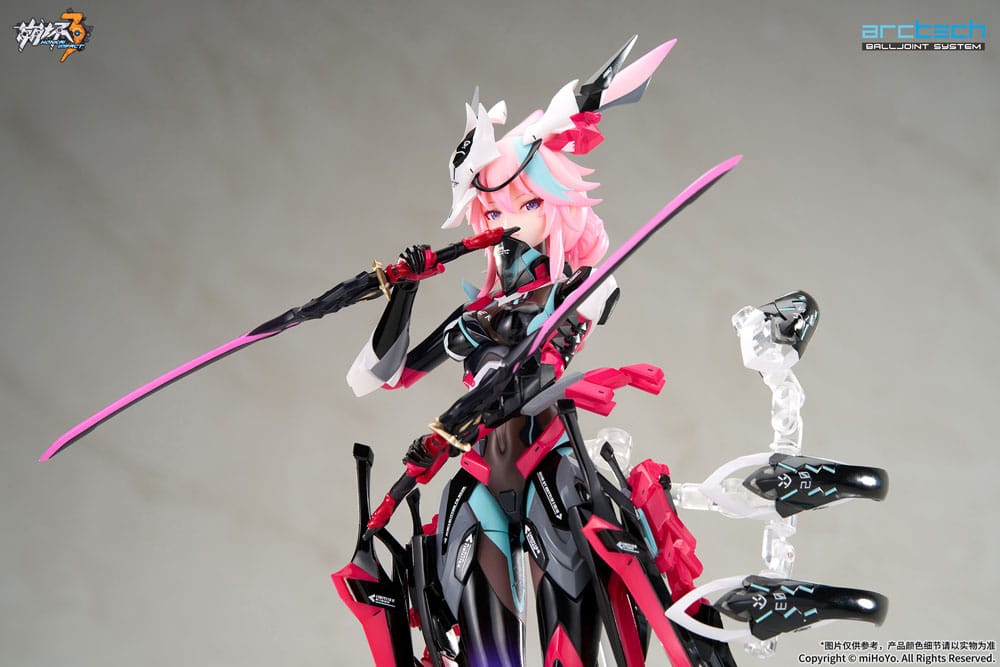 PREORDINE+ 03/2027 Honkai Impact 3rd Arctech Posable Series Action Figures 1/8 Sakura Yae Darkbolt Jonin Neon Shade Ver. 22 cm