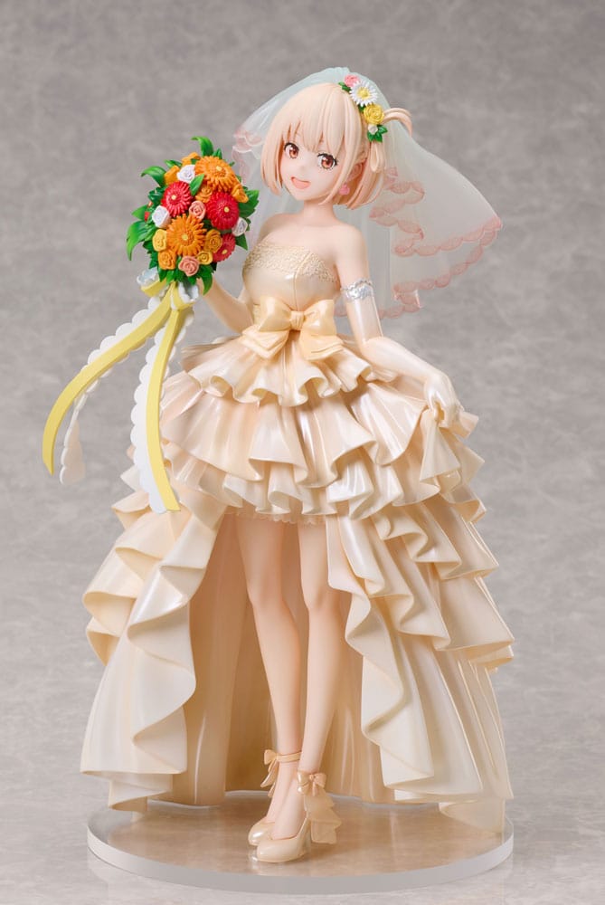 SU ORDINAZIONE Lycoris Recoil PVC Statue 1/7 Chisato Nishikigi Wedding dress Ver. 26 cm