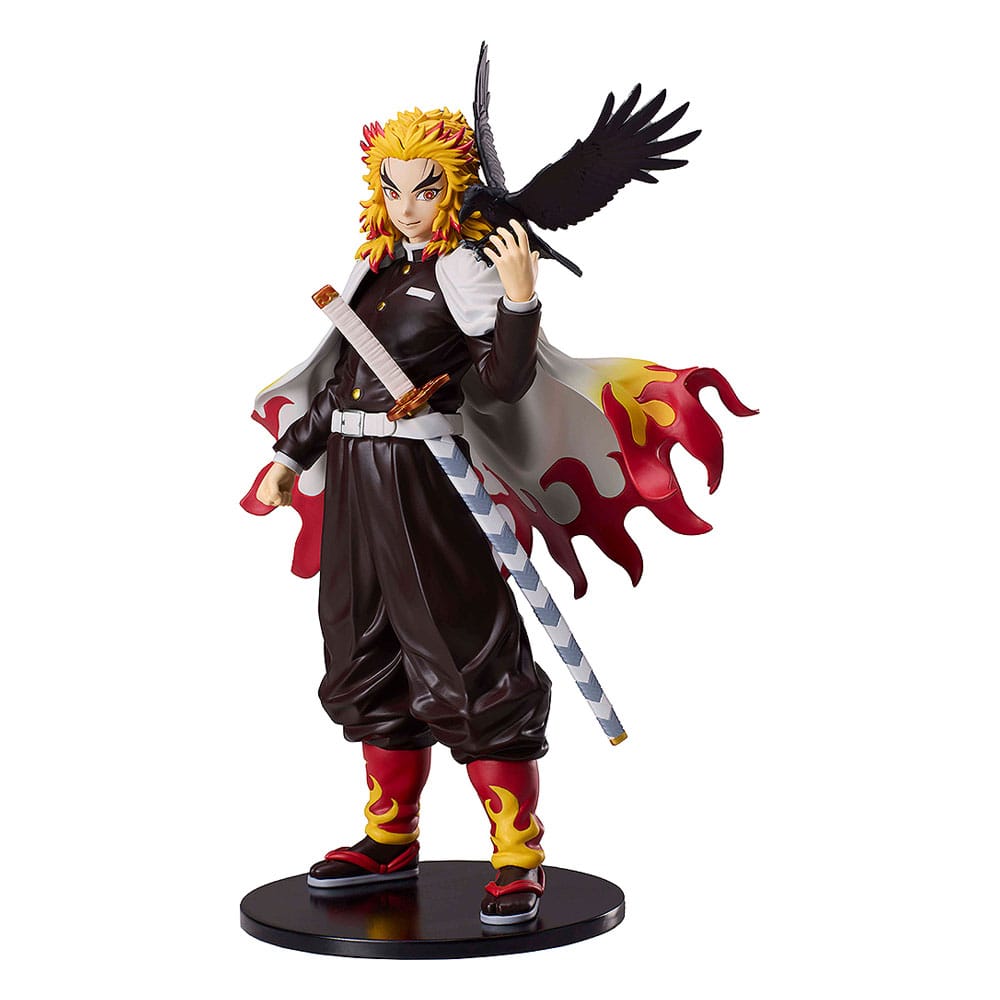 SU ORDINAZIONE Demon Slayer: Kimetsu no Yaiba Statue Kyojuro Rengoku Flame Hashira 20 cm  