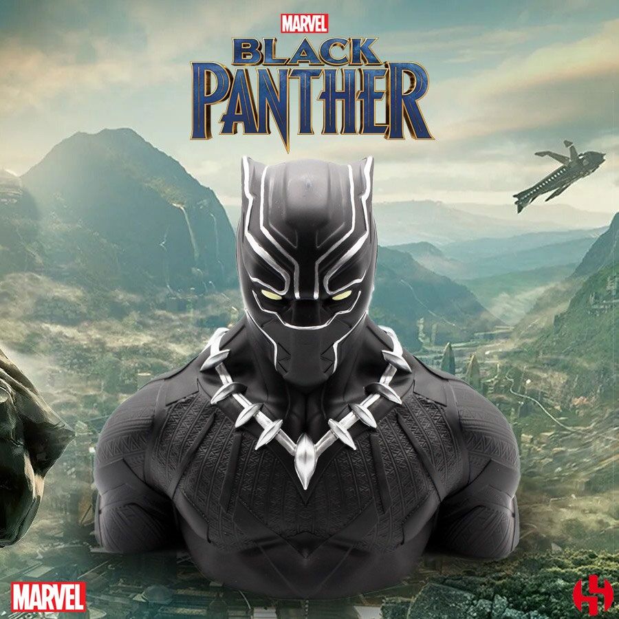 AUF BESTELLUNG Marvel Comics Spardose Black Panther Wakanda Deluxe 20 cm