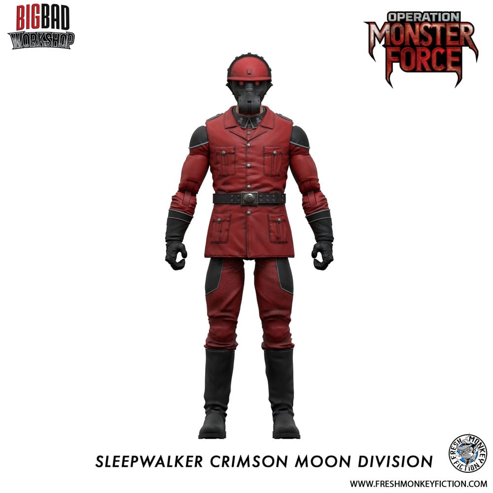 MADE TO ORDER Operation: Monster Force Action Figure 1/12 Sleepwalker Crimson Moon Division 15 cm