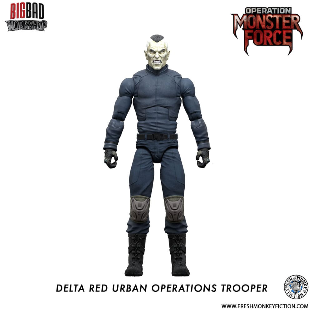 SU ORDINAZIONE Operation: Monster Force Action Figure 1/12 Delta Red Urban Operations Trooper 15 cm