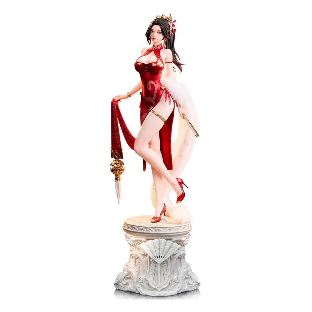 PREORDINE CHIUSO 09/2025 The King of Fighters Dress Series Statue 1/6 Mai Shiranui Hong Shang Wu Ver. 40 cm (PREORDINE NON CANCELLABILE)