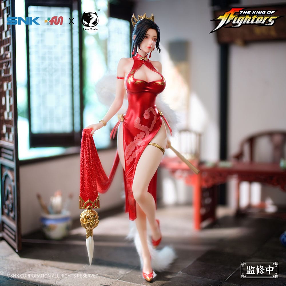 PREORDINE CHIUSO 09/2025 The King of Fighters Dress Series Statue 1/6 Mai Shiranui Hong Shang Wu Ver. 40 cm (PREORDINE NON CANCELLABILE)