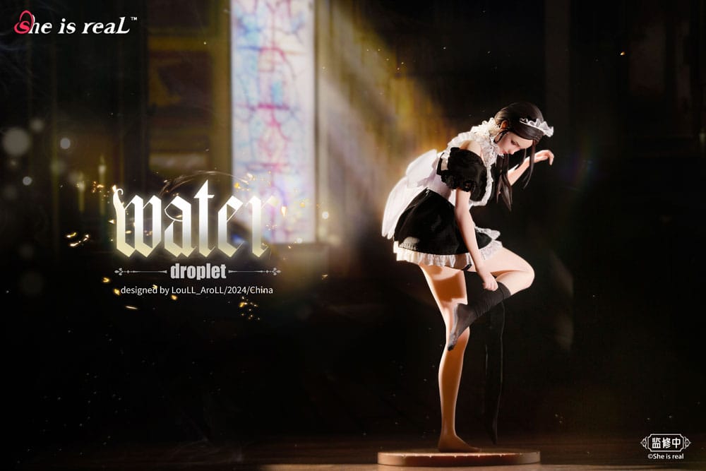 PREORDINE CHIUSO 10/2025 Original Character Dress Series PVC Statue 1/6 She is real Water Droplet Maid 27 cm (PREORDINE NON CANCELLABILE)