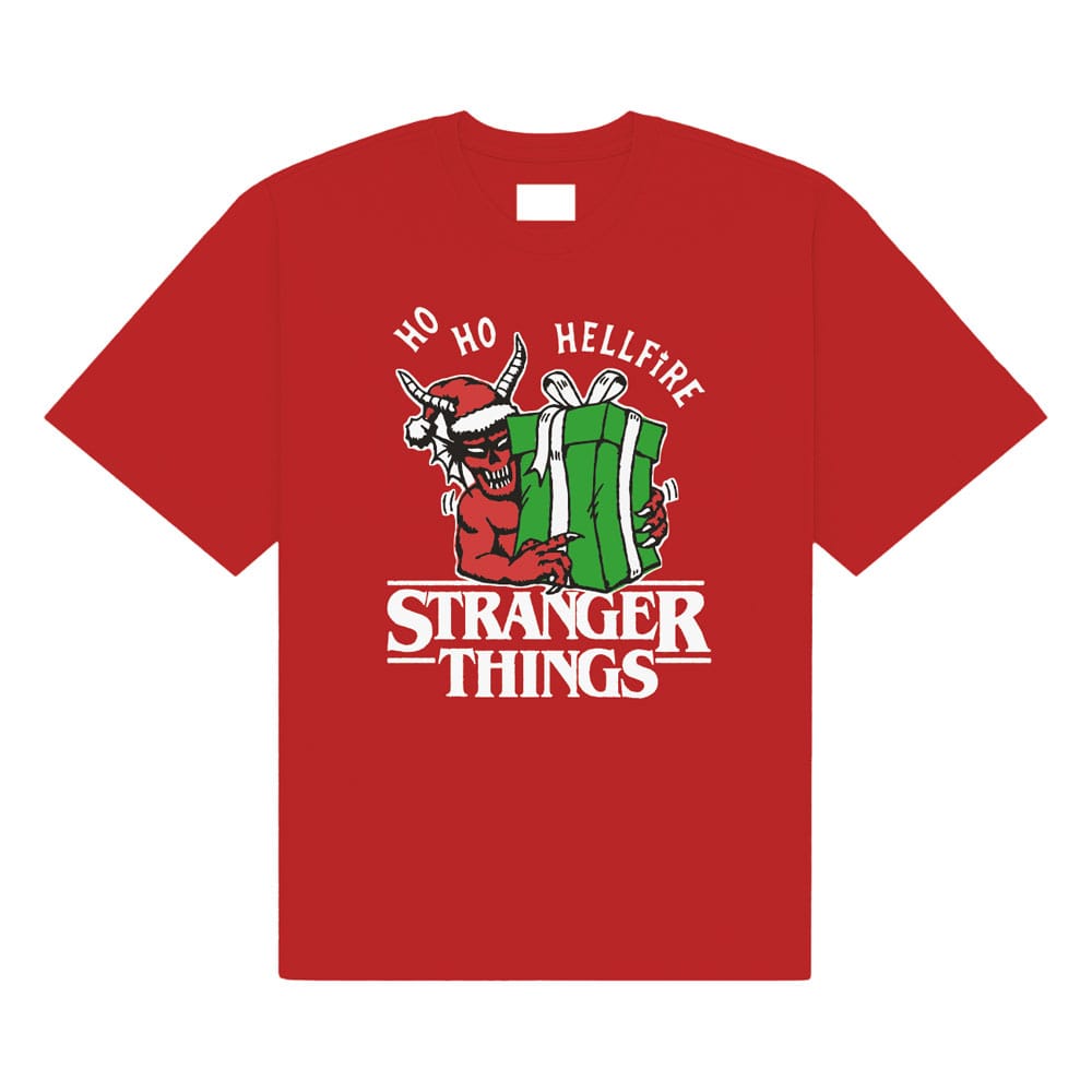 SU ORDINAZIONE Stranger Things T-Shirt Ho Ho Hellfire Size L