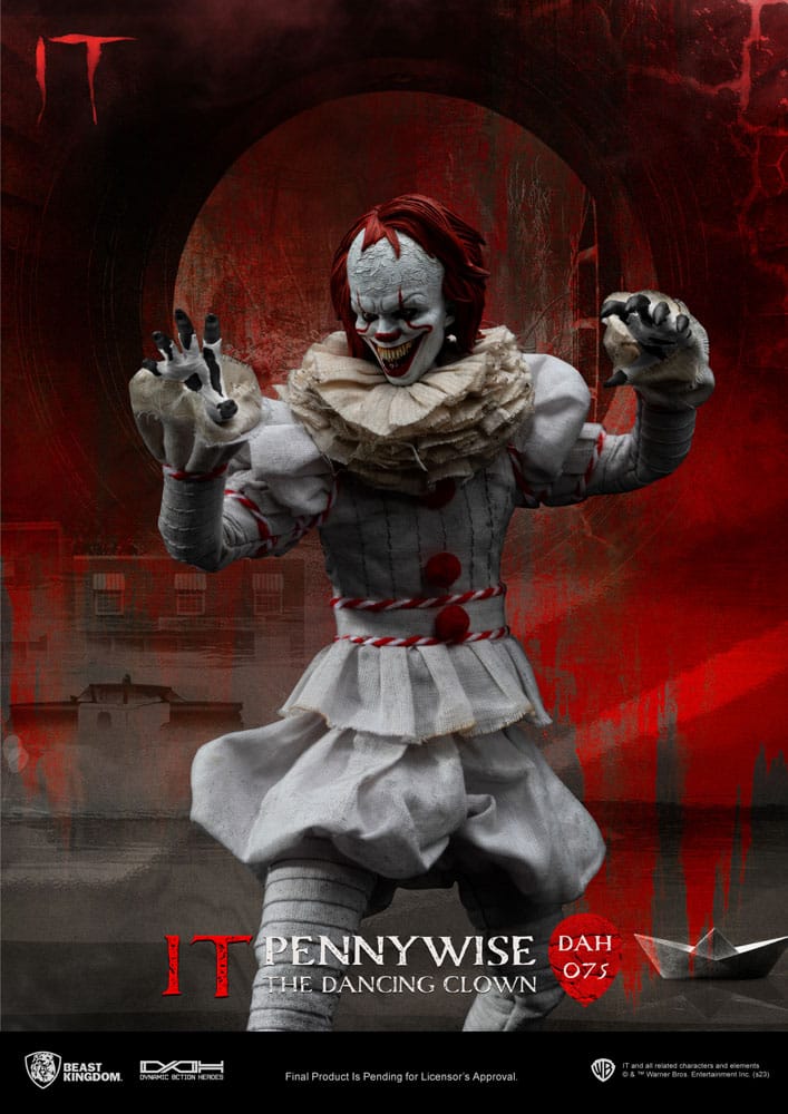 PREORDINE ESAURITO Stephen Kings It Dynamic 8ction Heroes Action Figure 1/9 Pennywise 21 cm (PREORDINE NON CANCELLABILE)