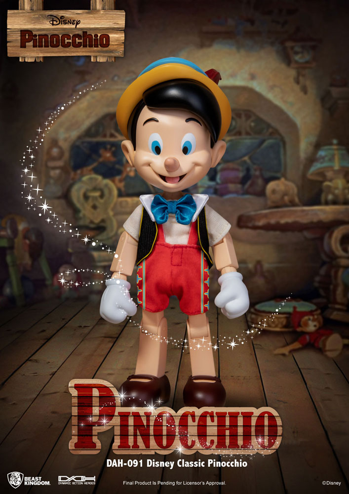 PREORDINE ESAURITO Disney Classic Dynamic 8ction Heroes Action Figure 1/9 Pinocchio 18 cm