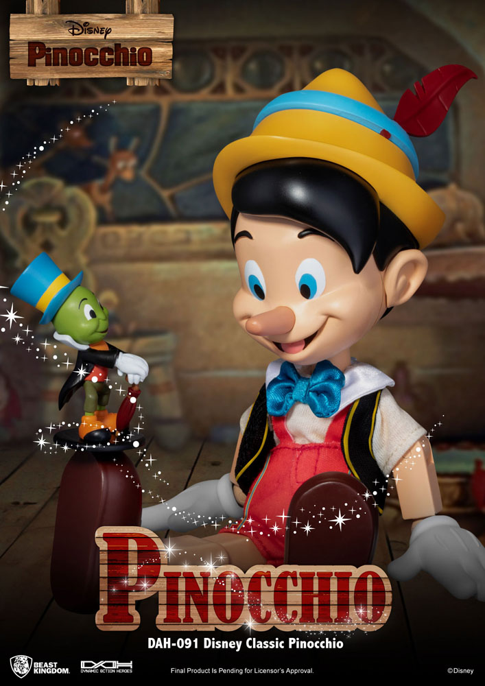 PREORDINE ESAURITO Disney Classic Dynamic 8ction Heroes Action Figure 1/9 Pinocchio 18 cm