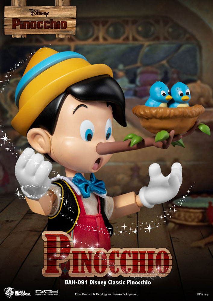 PREORDINE ESAURITO Disney Classic Dynamic 8ction Heroes Action Figure 1/9 Pinocchio 18 cm