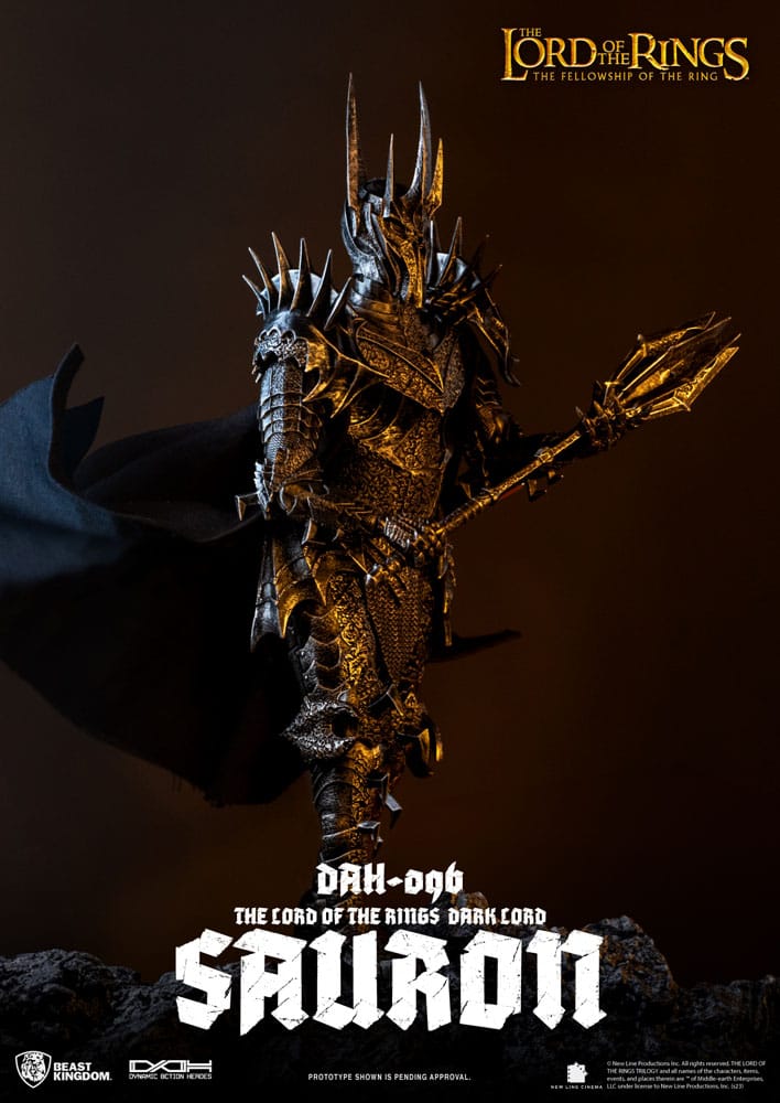 PREORDINE ESAURITO  Lord of the Rings Dynamic 8ction Heroes Action Figure 1/9 Sauron 29 cm