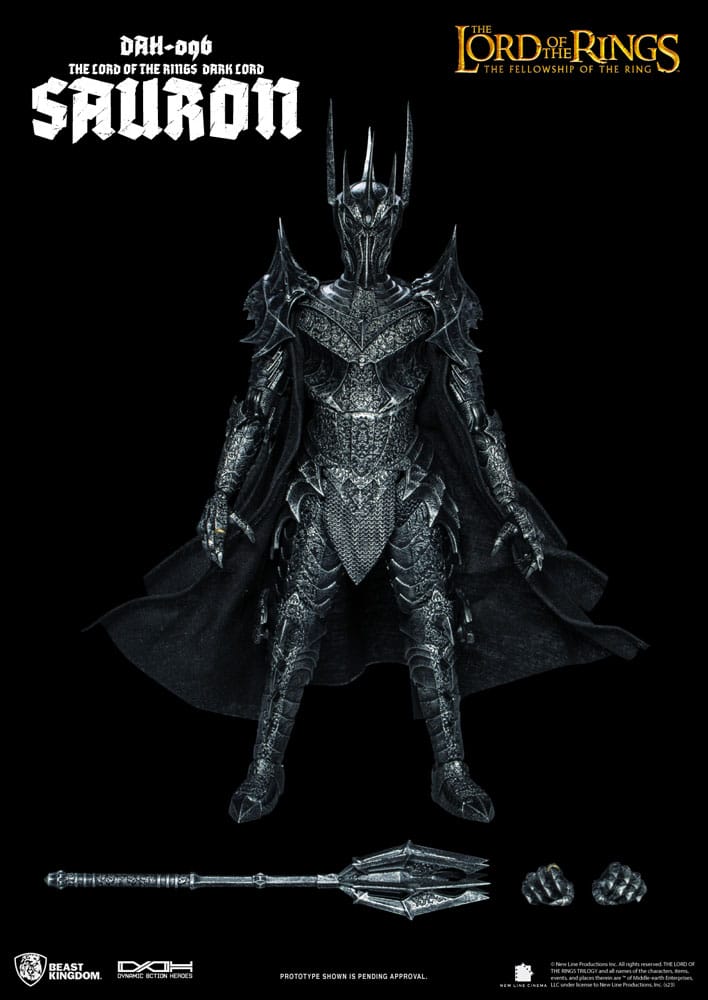 PREORDINE ESAURITO  Lord of the Rings Dynamic 8ction Heroes Action Figure 1/9 Sauron 29 cm
