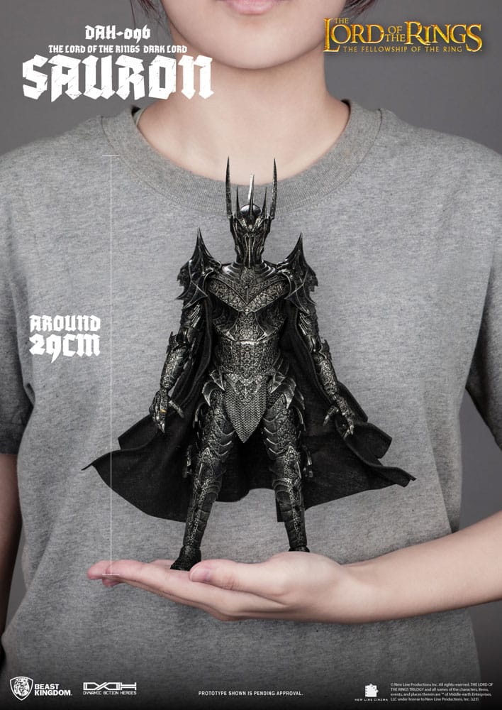 PREORDINE ESAURITO  Lord of the Rings Dynamic 8ction Heroes Action Figure 1/9 Sauron 29 cm