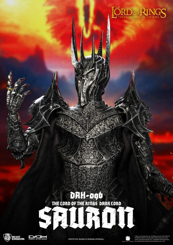 PREORDINE ESAURITO  Lord of the Rings Dynamic 8ction Heroes Action Figure 1/9 Sauron 29 cm