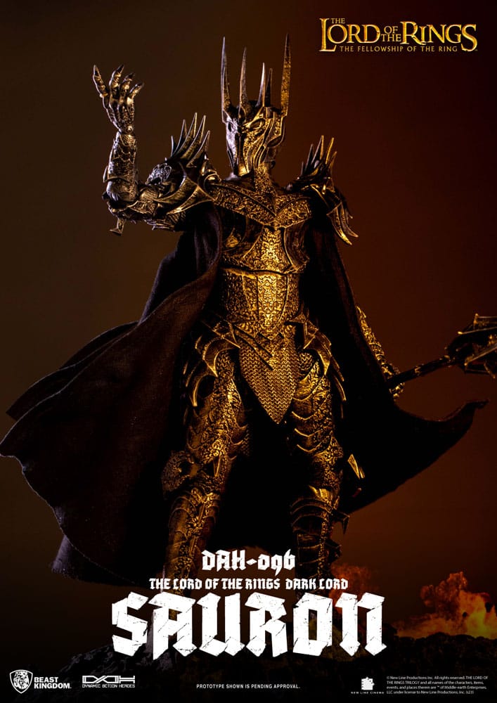 PREORDINE ESAURITO  Lord of the Rings Dynamic 8ction Heroes Action Figure 1/9 Sauron 29 cm