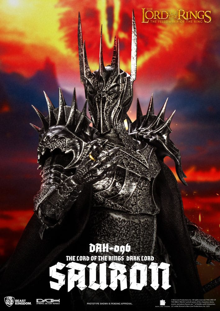 PREORDINE ESAURITO  Lord of the Rings Dynamic 8ction Heroes Action Figure 1/9 Sauron 29 cm