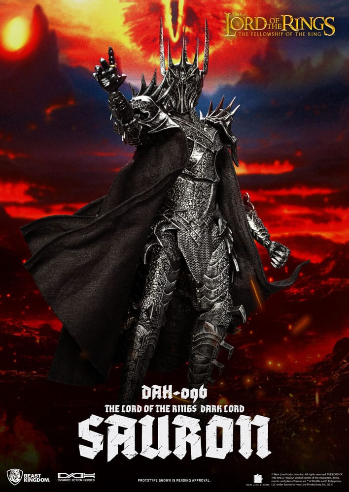 PREORDINE ESAURITO  Lord of the Rings Dynamic 8ction Heroes Action Figure 1/9 Sauron 29 cm