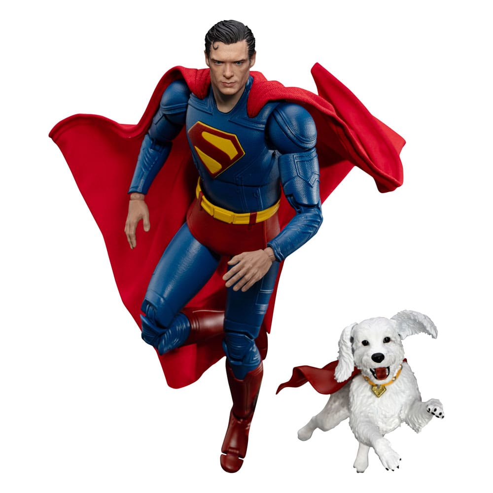 🧪 LAB | SU ORDINAZIONE Superman (2025) Action Figure Superman & Krypto 21 cm