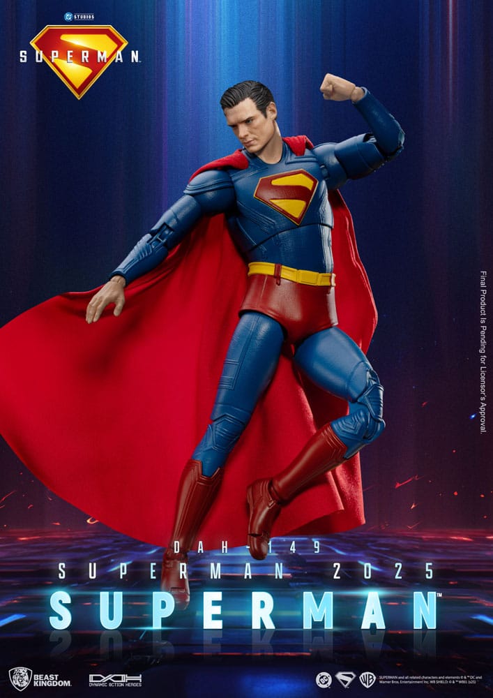 🧪 LAB | SU ORDINAZIONE Superman (2025) Action Figure Superman & Krypto 21 cm