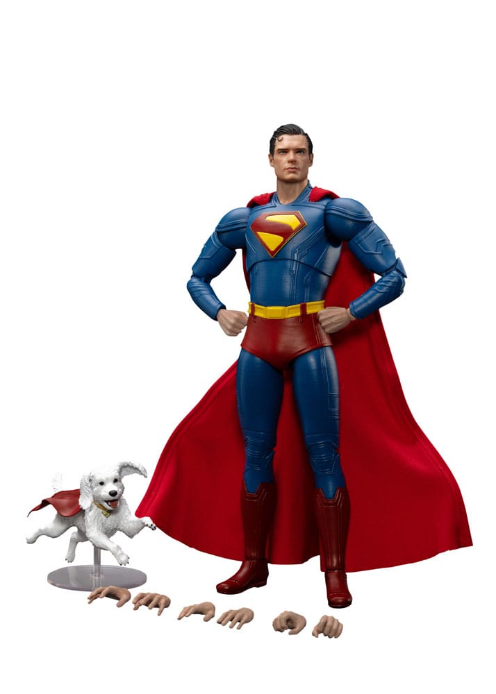 🧪 LAB | SU ORDINAZIONE Superman (2025) Action Figure Superman & Krypto 21 cm