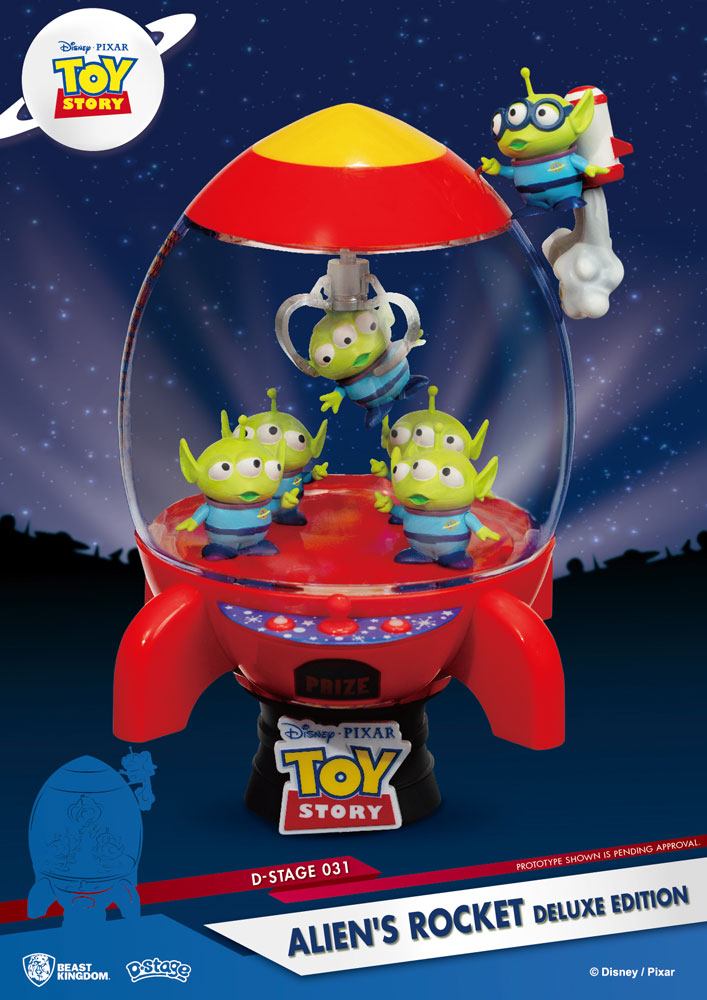 SU ORDINAZIONE Toy Story D-Stage PVC Diorama Alien's Rocket Deluxe Edition 15 cm *PREZZO SPECIALE*
