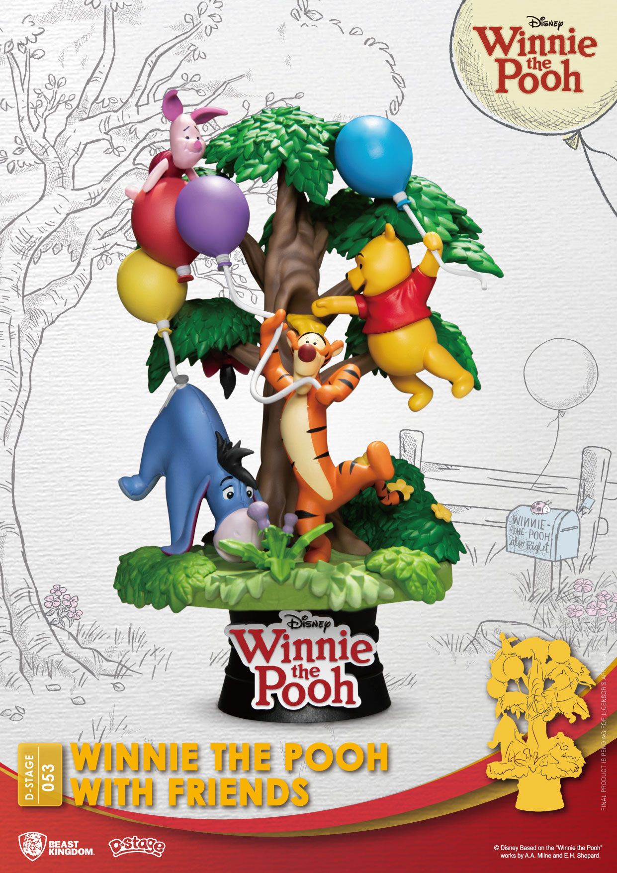 SU ORDINAZIONE Disney D-Stage PVC Diorama Winnie The Pooh With Friends 16 cm *PREZZO SPECIALE*