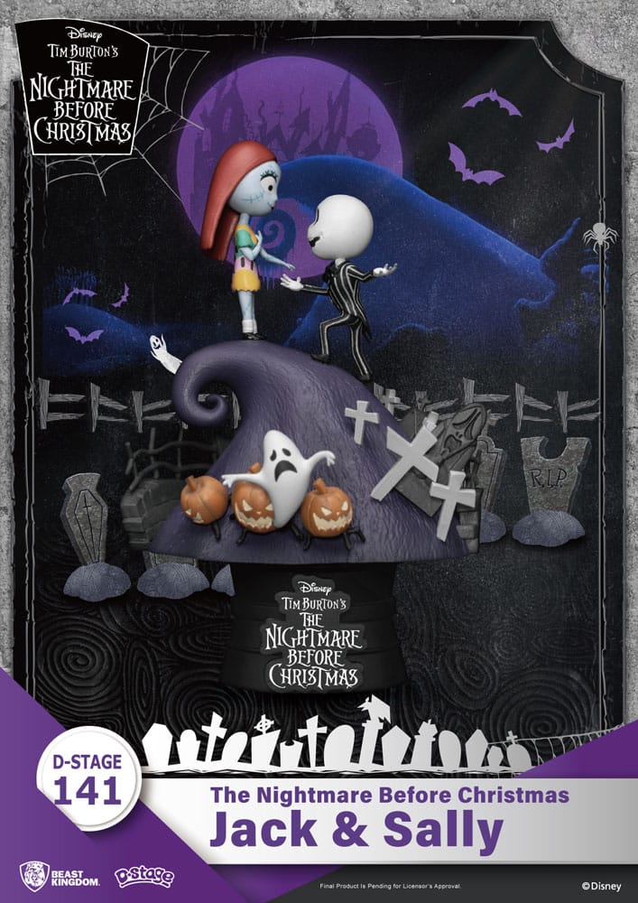 SU ORDINAZIONE Nightmare before Christmas D-Stage PVC Diorama Jack & Sally 15 cm *PREZZO SPECIALE*
