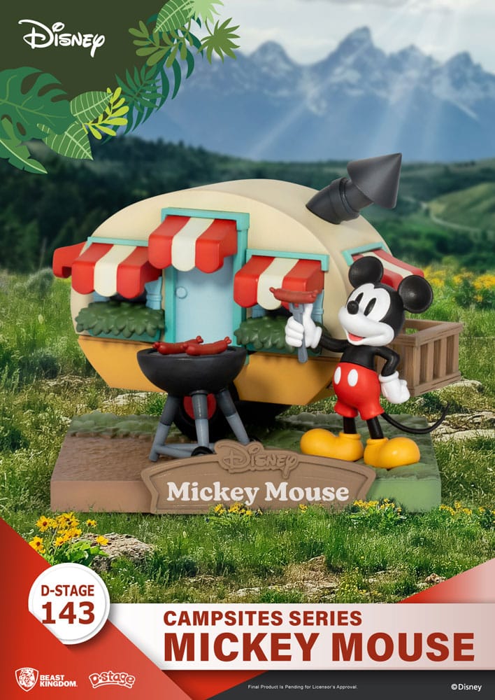 SU ORDINAZIONE Disney D-Stage Campsite Series PVC Diorama Mickey Mouse 10 cm *PREZZO SPECIALE* ESAURITO
