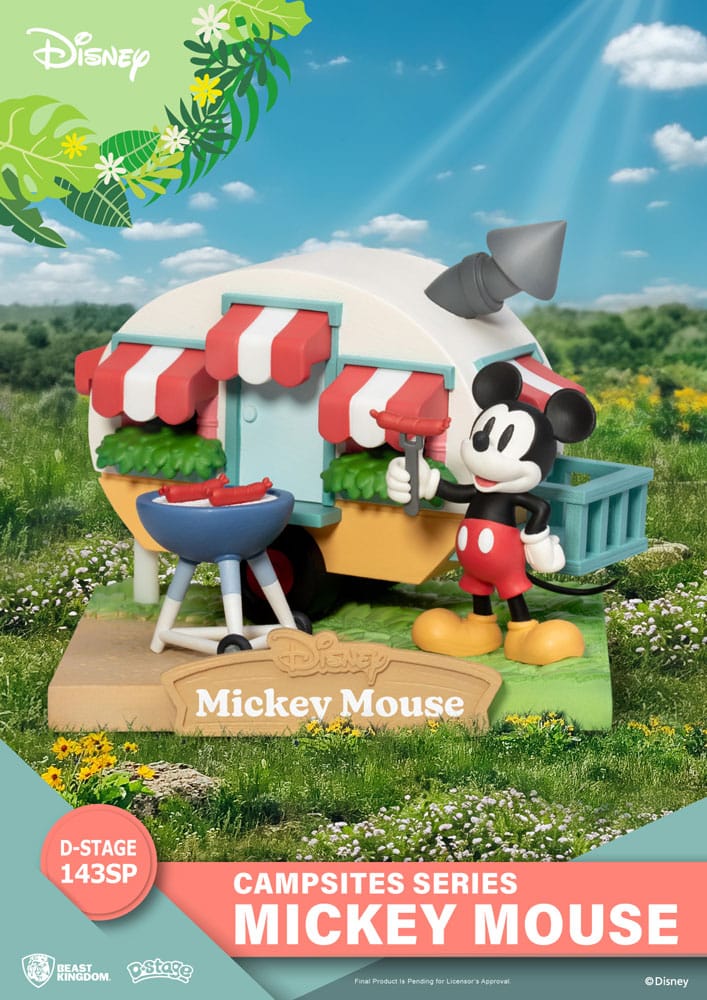 SU ORDINAZIONE Disney D-Stage Campsite Series PVC Diorama Mickey Mouse Special Edition 10 cm ESAURITO