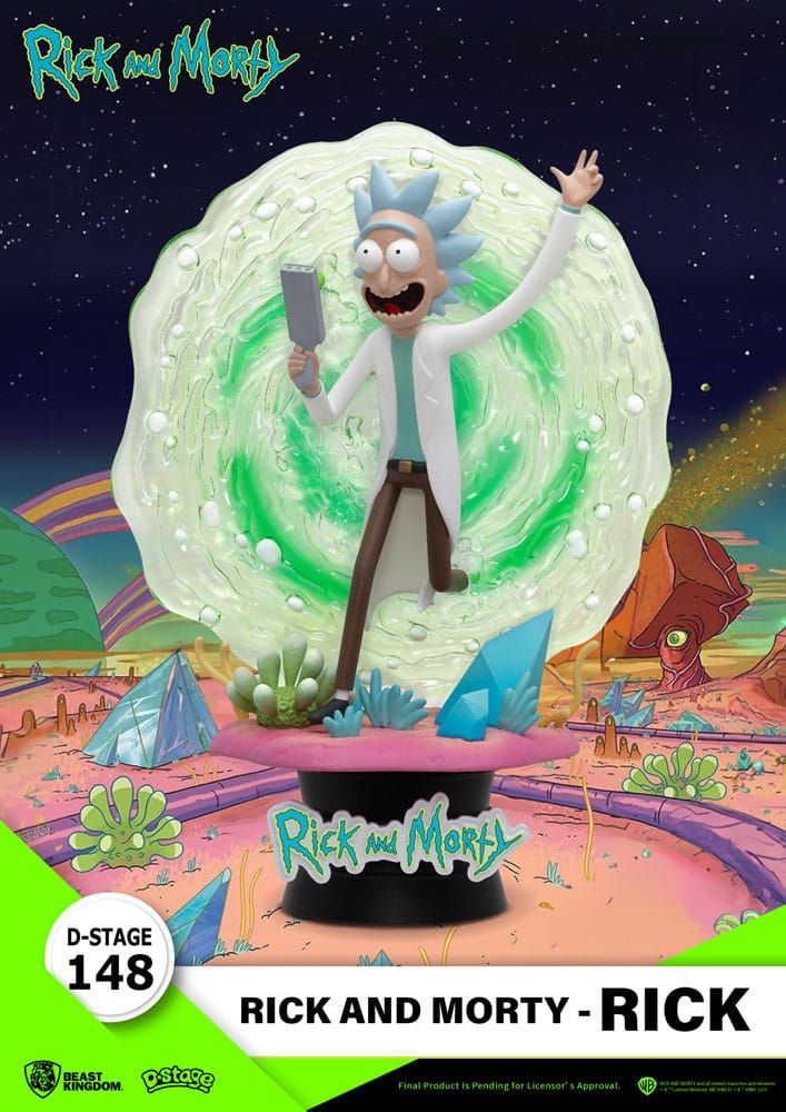SU ORDINAZIONE Rick & Morty D-Stage PVC Diorama Rick 14 cm ESAURITO