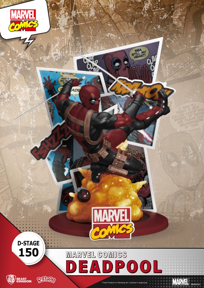 SU ORDINAZIONE Marvel D-Stage PVC Diorama Deadpool 16 cm