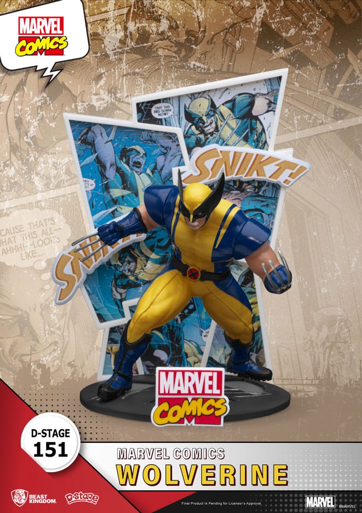 PREORDINE ESAURITO  Marvel D-Stage PVC Diorama Wolverine 16 cm