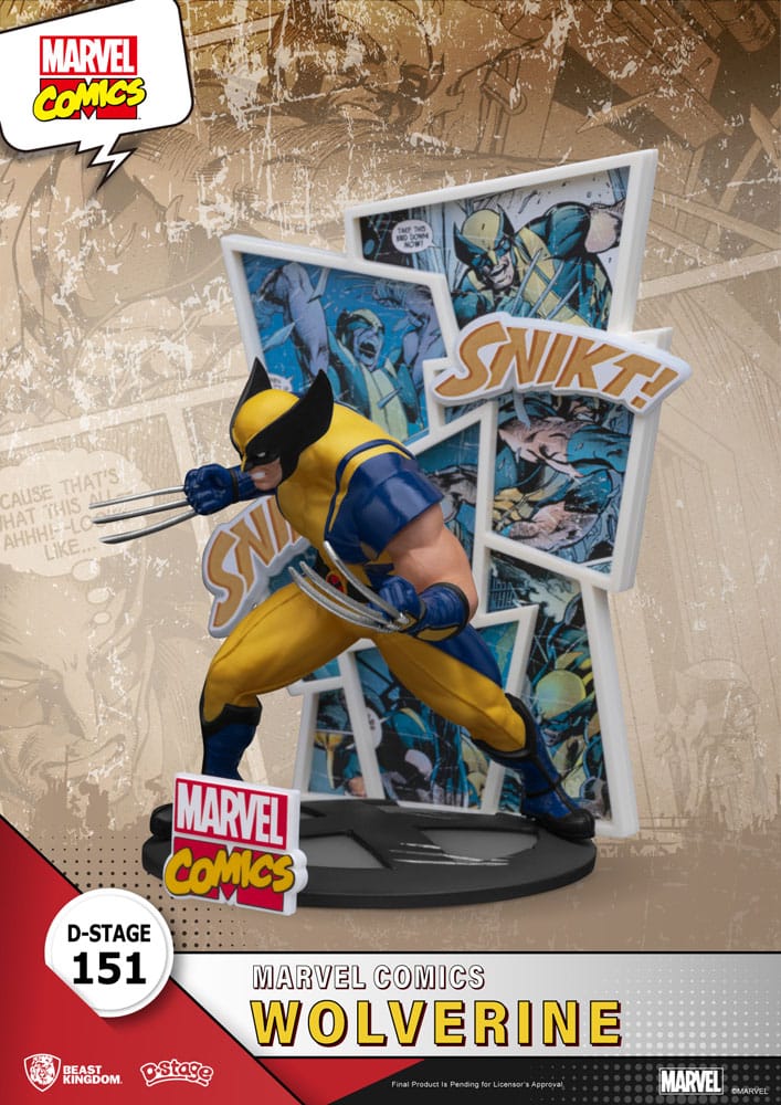 PREORDINE ESAURITO  Marvel D-Stage PVC Diorama Wolverine 16 cm