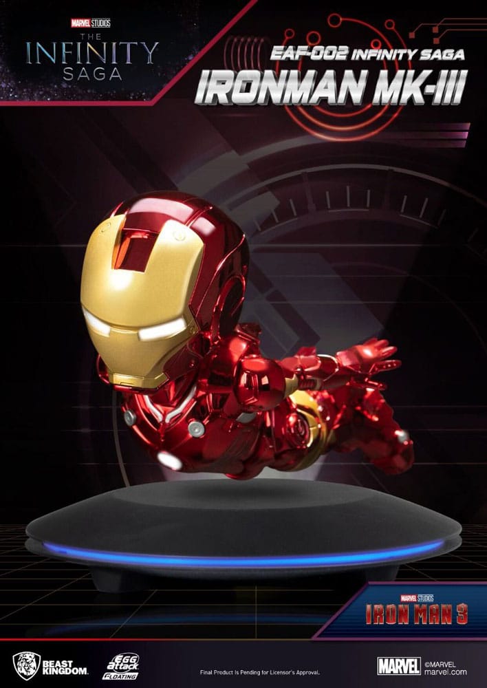 SU ORDINAZIONE Iron Man 3 Egg Attack Floating Model Iron Man Mark III 16 cm
