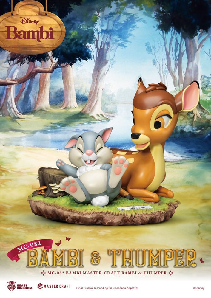 SU ORDINAZIONE Disney Master Craft Statue Bambi & Thumper 26 cm