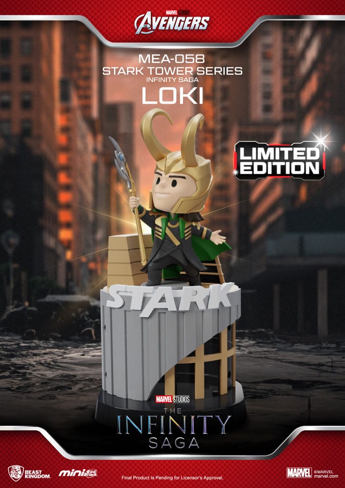 SU ORDINAZIONE Marvel Mini Egg Attack Figures The Infinity Saga Stark Tower series Loki 12 cm *PREZZO SPECIALE*