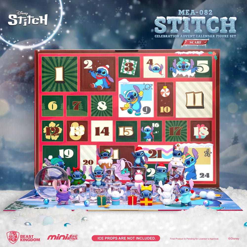 SU ORDINAZIONE Lilo & Stitch Mini Egg Attack Advent Calendar Stitch celebration Figure Set (Cookie) 10 cm *PREZZO SPECIALE*