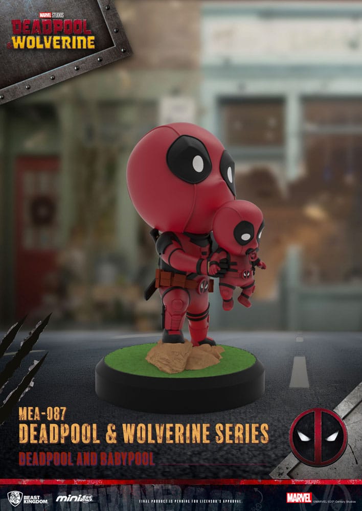 🧪 LAB | SU ORDINAZIONE Deadpool 3 Deadpool & Wolverine Series Mini Egg Attack Figures 8 cm  