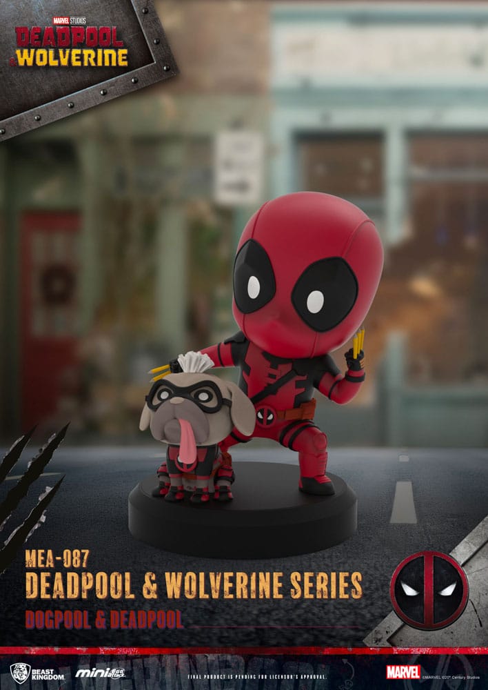 🧪 LAB | SU ORDINAZIONE Deadpool 3 Deadpool & Wolverine Series Mini Egg Attack Figures 8 cm  