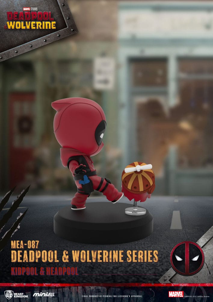 🧪 LAB | SU ORDINAZIONE Deadpool 3 Deadpool & Wolverine Series Mini Egg Attack Figures 8 cm  
