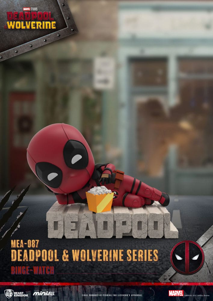🧪 LAB | SU ORDINAZIONE Deadpool 3 Deadpool & Wolverine Series Mini Egg Attack Figures 8 cm  
