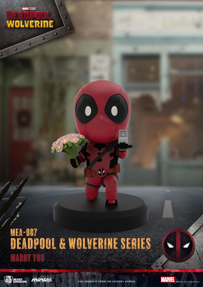 🧪 LAB | SU ORDINAZIONE Deadpool 3 Deadpool & Wolverine Series Mini Egg Attack Figures 8 cm  