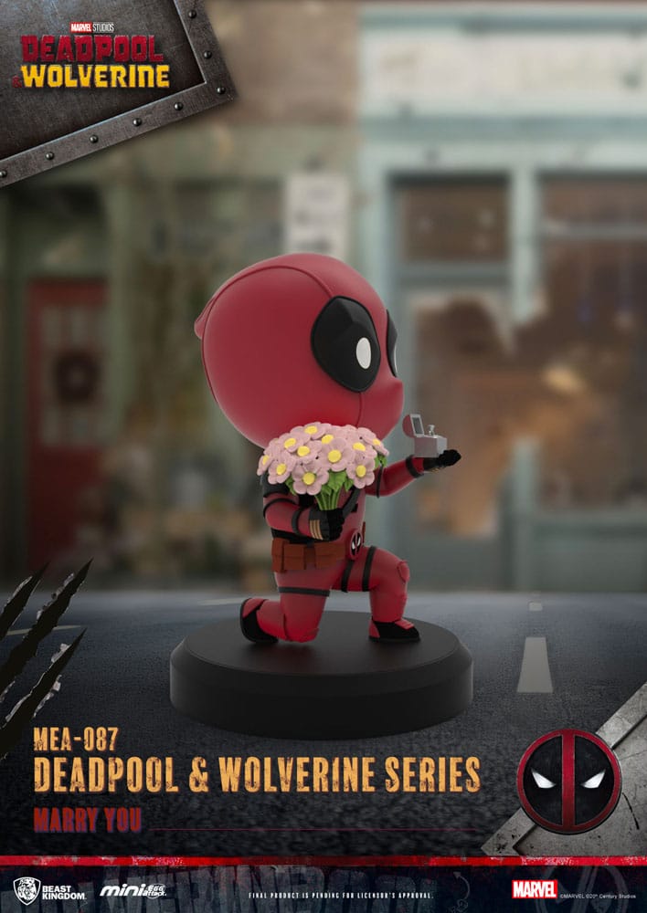 🧪 LAB | SU ORDINAZIONE Deadpool 3 Deadpool & Wolverine Series Mini Egg Attack Figures 8 cm  